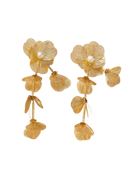 Petal Gold Earring | Petal Earring | Zephova